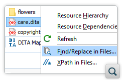 Locate Find/Replace in Files Matches in the Author Visual Editing Mode
