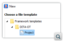 Support for the DITA-OT Project Configuration File