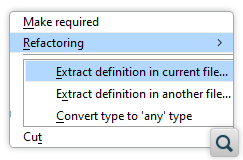 Extract Definition Action Improved