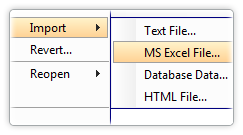 Import Data from Various Sources in the XML Author